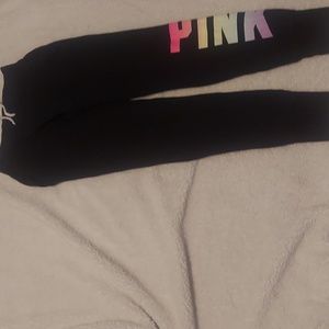 sweatpants from the brand PINK with rainbow, size:XS, thick comfortable material